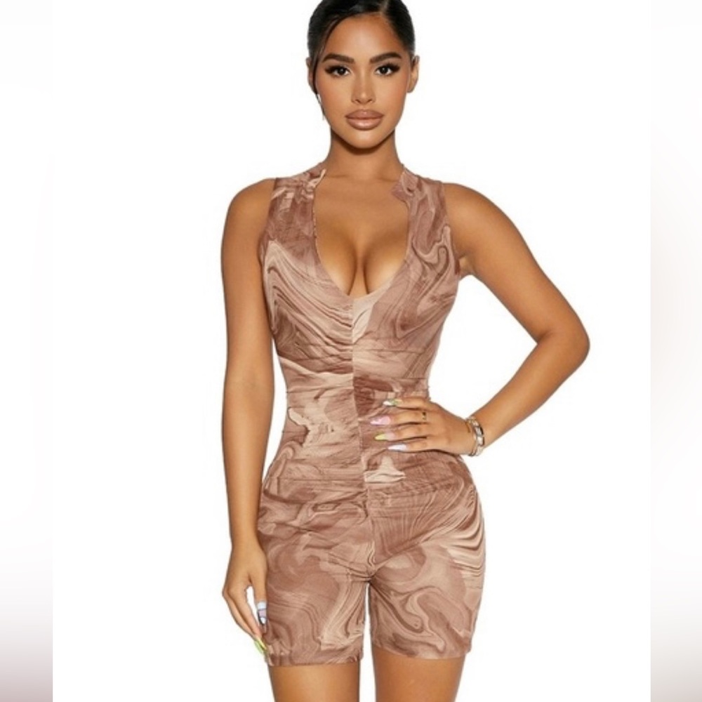 Naked Wardrobe Mesh Romper